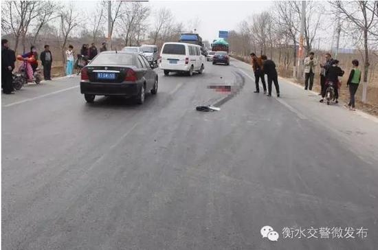 衡水男童騎自行車上路遭碾壓身亡 現(xiàn)場慘不忍睹