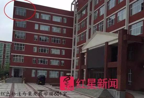 案發(fā)教學(xué)樓。&nbsp; 李潔供圖