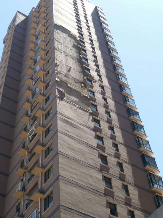 天佑家園1號樓現(xiàn)場。