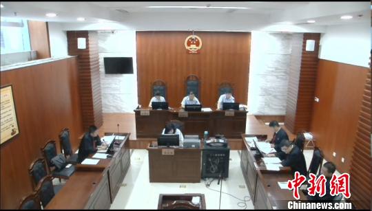 圖為庭審現(xiàn)場。呼和浩特市中院供圖