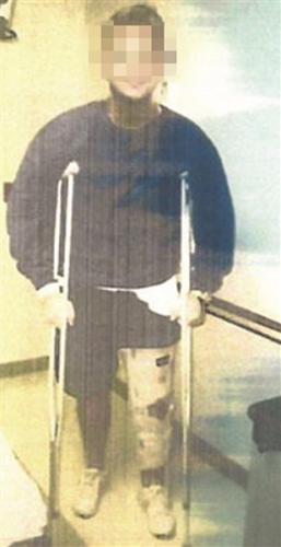 李女士遇到的“美國(guó)大兵”。視頻截圖