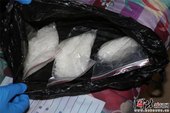 圖為繳獲的毒品。